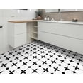 thumbnail image 2 of DEWOO 10 Sheet Peel and Stick Floor Tile, Vinyl Flooring, Waterproof DIY Flooring for Bathroom, Kitchen, Fireplace, Stairs, Bedrooms, Wall, Pantry Room 12"x 12", 2 of 5
