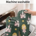 thumbnail image 4 of Dark Green Princess Castle Pattern Bathroom Rugs Mat,Non Slip Microfiber Bathroom Rug,Rubber Backing,Soft Bathroom Mats for Bathroom Floor,Tub and Shower,60x24in(150x60cm), 4 of 4