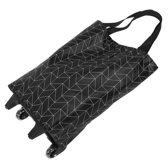 Worgeous Grocery Cart Utility Cart Shopping Holder Foldable Shopping Cart Portable Trolley Cart