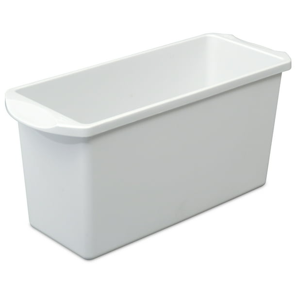 Sterilite Ice Cube Bin Plastic, White