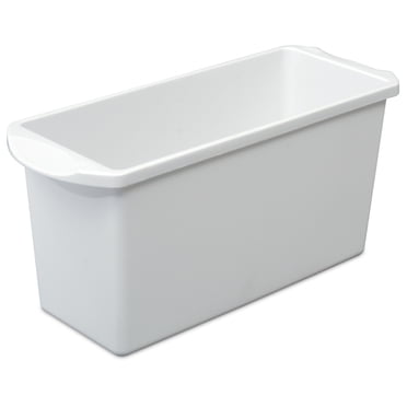 Sterilite Ice Cube Bin Plastic, White