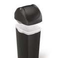 thumbnail image 3 of Simplehuman - 60 Liter / 16 Gallon Swing Lid Trash Can, Black Plastic, 3 of 4
