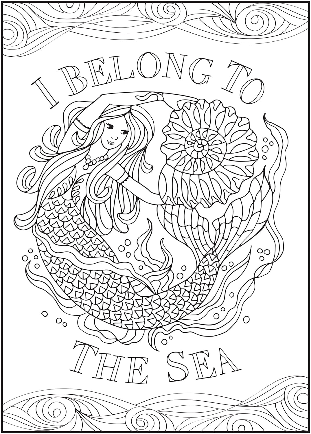 Mermaid Coloring Book for Adult and Teens: Relax, Recharge and Refresh  Yourself Cute Mermaids, Fantasy Creatures Coloring for Stress Relief,  Mediation (Paperback)