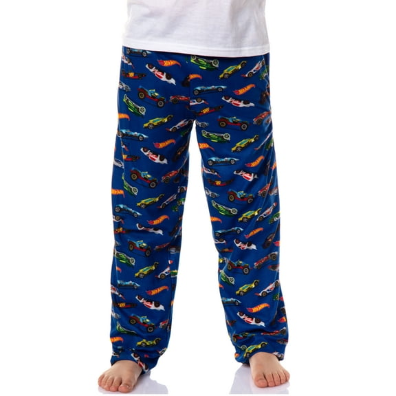 Hot Wheels Boys' Die-Cast Race Car All Over Tossed Print Pajama Pants Loungewear Sleepwear