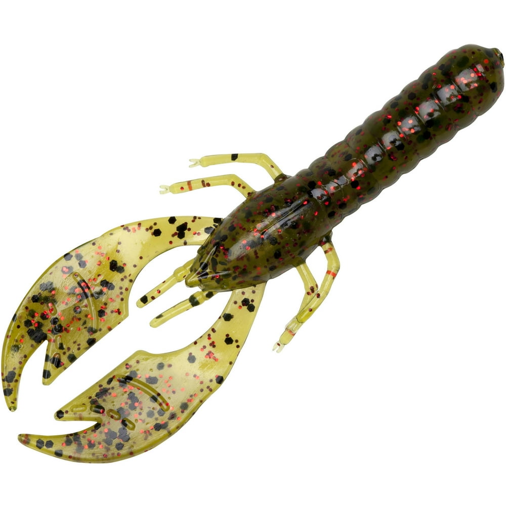 YUM Craw Papi Soft Plastic 3 3/4" Watermelon Red Flake 10 Count