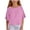 Purple, variant on Fozruso Girls Shirt And Linen Half Sleeved Ruffled Girls Fashionable Round Neck T Shirt Solid Color Loose Casual T Shirt Suitable For 5 15 Years Summer Tops,Sizes 5-6 Years Black