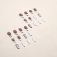 thumbnail image 3 of 24 Pack Rectangular Fake Nail Glue Women Girls Teens With Glue, 3 of 5