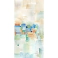 thumbnail image 3 of Coulter, Cynthia 14x24 Black Modern Framed Museum Art Print Titled - Teal Abstract Panel III, 3 of 5