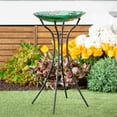 thumbnail image 2 of Garden Metal Hourglass Shape Bird Bath Stand for Outdoors | Fits up to 18" Diameter Bowls | Weatherproof Easy Assembly | 4 Stable Legs for Garden Patio Outside, 2 of 5
