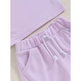 thumbnail image 6 of Bagilaanoe 2pcs Tollder Baby Girl Shorts Set Short Sleeve T Shirt Tops + Shorts 6M 12M 18M 24M 3T Kids Casual Summer Clothes, 6 of 8