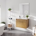 thumbnail image 2 of Madeira 20 in. Oak Wall Mount Single Sink Bath Vanity with Acrylic Top and Integrated Sink, 2 of 11