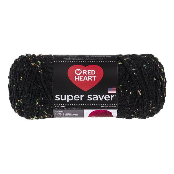 Red Heart® Fil Super Saver®, Taches/bruyère, Acrylique #4 Moyen, 5oz/142g, 260 Yards