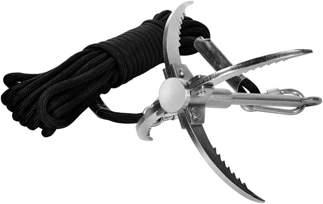 Batman with 10m/33ft 8mm Auxiliary Rope Claw Stainless New Cyfie Grappling Hook 
