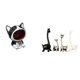 thumbnail image 1 of Estatua De Gato Y Jirafa, Adorno Artesanal De Cerámica, Figura Para Llave De Entrada, Cuenco Para Dulces, Centro De Mesa Decorativo Para Dormitorio, Escritorio, Sala De Estar, Oficina,, 1 of 8