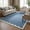 Slate Blue, Ivory / Kazuto, variant on Hauteloom Kazuto Wool Living Room, Bedroom Area Rug - Contemporary - Cream, Ivory, Linen - 2' x 3'