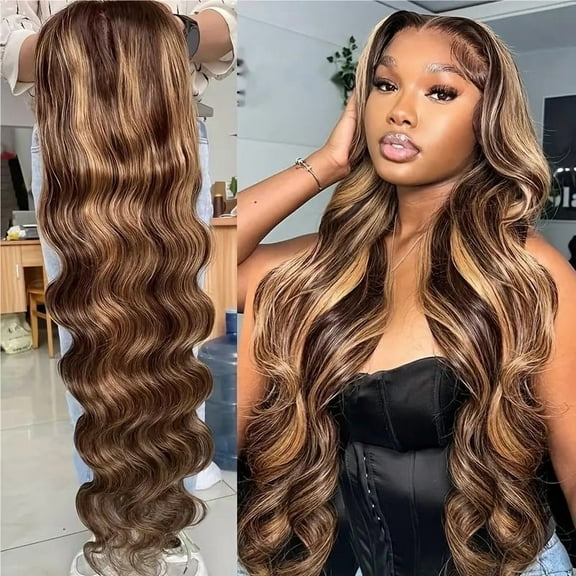 Front lace big wave wig long curly hair synthetic fiber headpiece wig