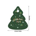 thumbnail image 3 of Adornos navideños, adornos navideños, regalos navideños Decoración navideña colgante Fiesta de año Decoración navideña Muñeco de nieve Árbol de Navidad colgante Tarjeta navideña colgante Tarjeta de fe, 3 of 6