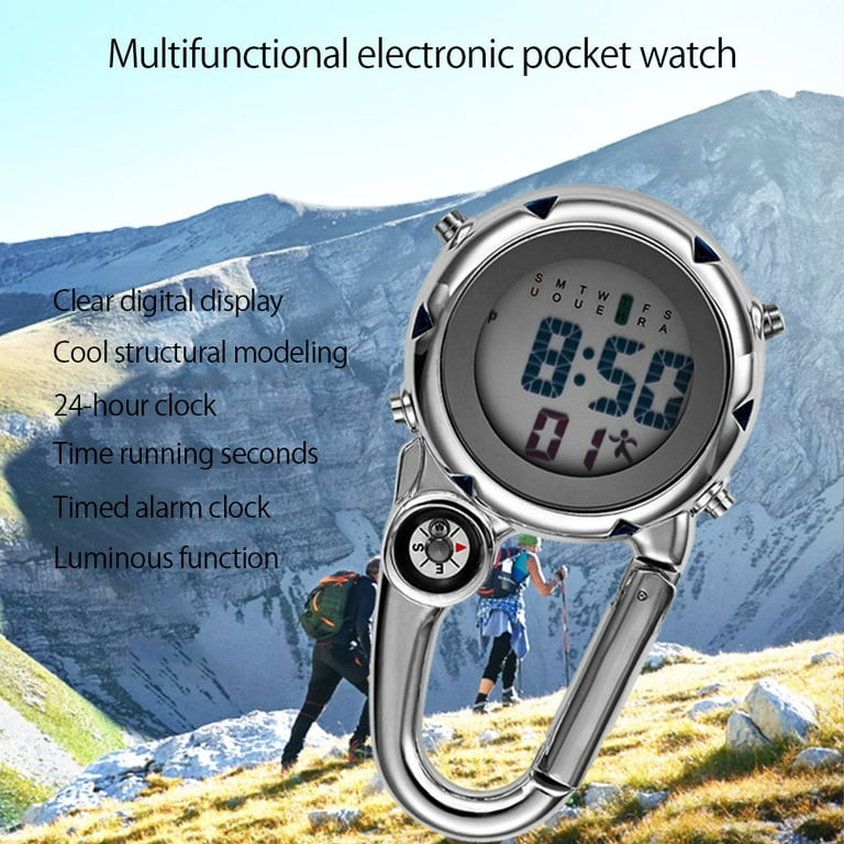 Digital Pocket Watch with Outdoor Functions