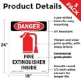 thumbnail image 2 of Fire Extinguisher Inside OSHA Danger Rigid Plastic Sign 24 Inch x 18 Inch - 5 Pack, 2 of 8