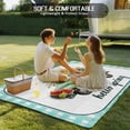thumbnail image 4 of Hello Spring Outdoor Rug for Patio/Deck/Porch, Non-Slip Large Area Rug 5 x 8 Ft, Easter Flowers Green Truck Floral Blue Plaid Indoor Outdoor Rugs Washable Area Rugs, Camping Rug Carpet Runner, 4 of 8