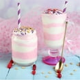 thumbnail image 5 of 7.7x0.2In Striped Drinking Straws,100Pcs Bulk Durable Paper Straws for Christmas,Disposable Stripe Straws for Parties,Wedding,Picnic(Purple White), 5 of 6