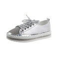 thumbnail image 2 of Cameland Women's Plus-size Flat Color-matching Rhinestones Slip-on Loafers, 2 of 6