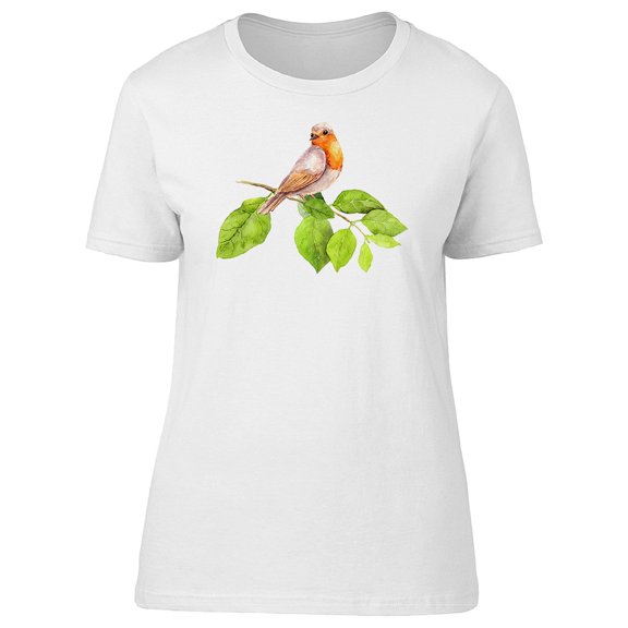 Cute Bird & Summer Branch Tee Women's -Image by Shutterstock