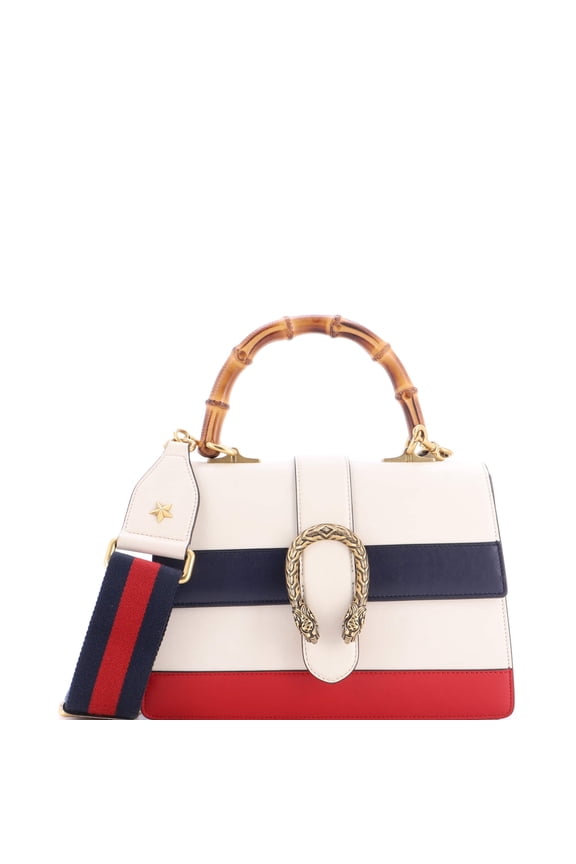 Pre-Owned Dionysus Bamboo Top Handle Bag Colorblock Leather Medium By Rebag