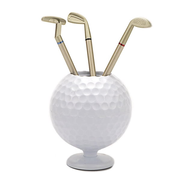 Mini portalápices de pelota para golf, portalápices de estatuilla de pelota para golf para estudiantes, de cumpleaños