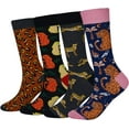 thumbnail image 1 of GHSDFBB Men's 2/4 Packs Fun Crazy Novelty Dress Crew Socks, 1 of 6
