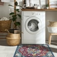 thumbnail image 2 of Ottomanson Non-Slip Small Area Rug for Entryway 2'3" x 3' Easy Clean & Durable Kitchen Mat, Red/Blue Oriental, 2 of 8
