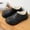 Black, variant on Mens Clogs Lined Work Shoes For Men Non Chef Slippers Oil Resistant Garden Clogs Water Repellent On Mules Wide Width Shoes US: 12 Black
