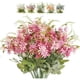 thumbnail image 1 of Nvzi Paquete de 6 ramos artificiales de margaritas para exteriores, resistentes a los rayos UV, decoración floral, plantas artificiales de seda, color rosa., 1 of 5