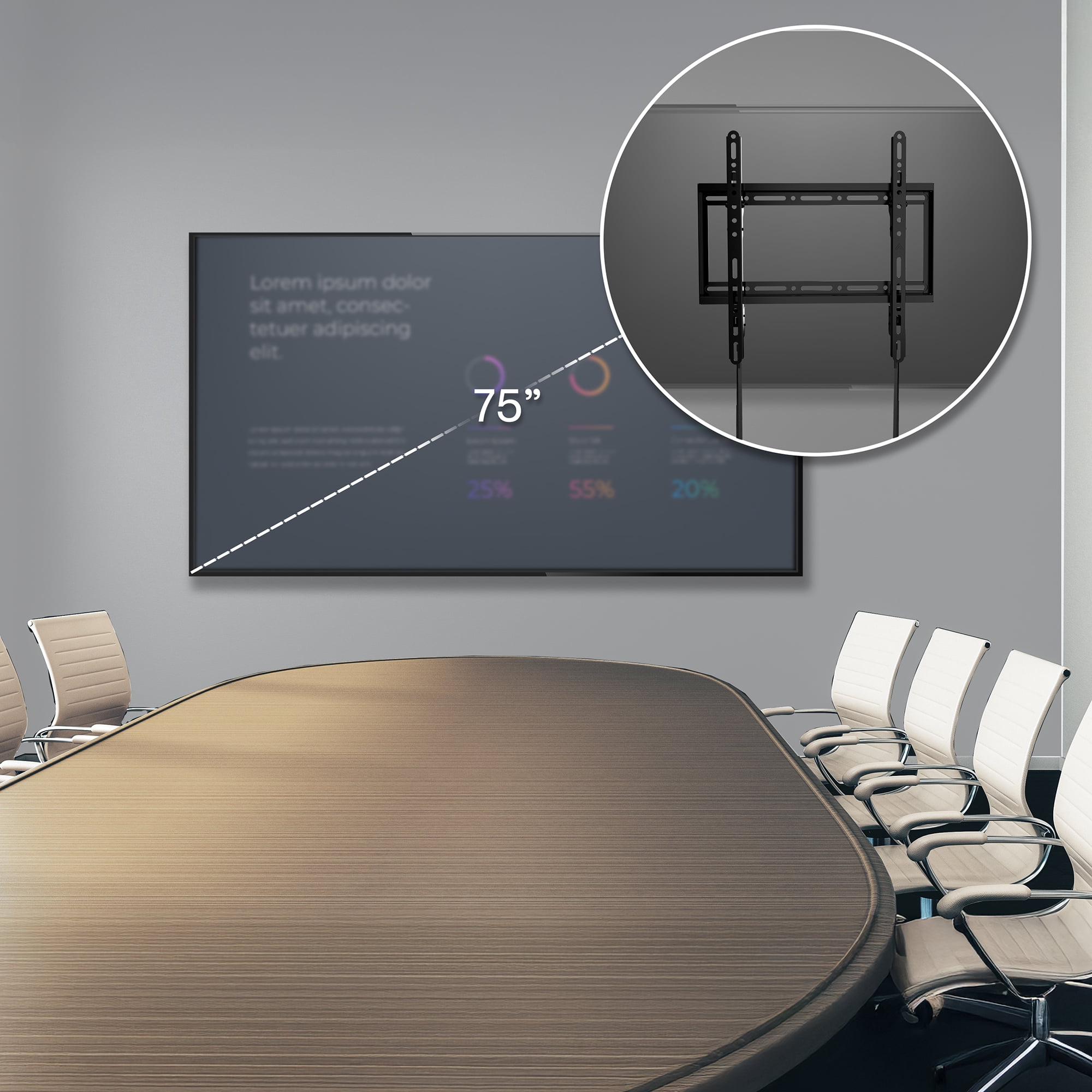 VIVO Heavy Duty 32" to 75" Tilting TV Wall Mount, Curved and Flat Panel Screens