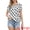 White, variant on DARING DIVA Women's Polka Dot Top Vintage Short Sleeve Summer Casual Blouse XS Black