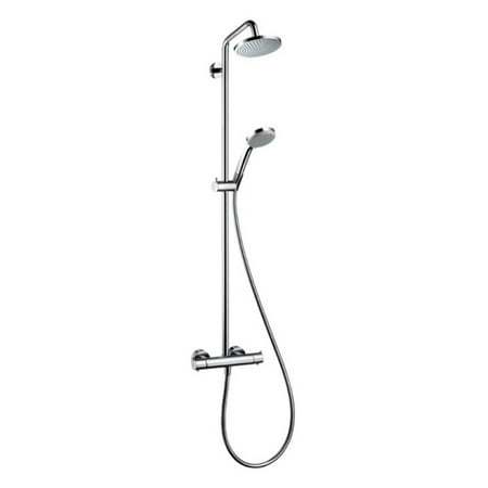 Hansgrohe 27169821 Croma Green Showerpipe Shower System, Eco Right 2.0GPM, Various (Best Top Rated Handheld Shower Head)