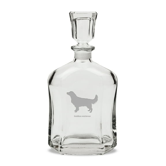Golden Retriever 23.75 oz Classic Whiskey Decanter