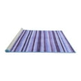 thumbnail image 2 of Ahgly Company Machine Washable Indoor Round Abstract Blue Contemporary Area Rugs, 7' Round, 2 of 4