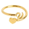 thumbnail image 1 of To My Granddaughter Initial Heart Ring Fashion Jewelry for Her, 1 of 4