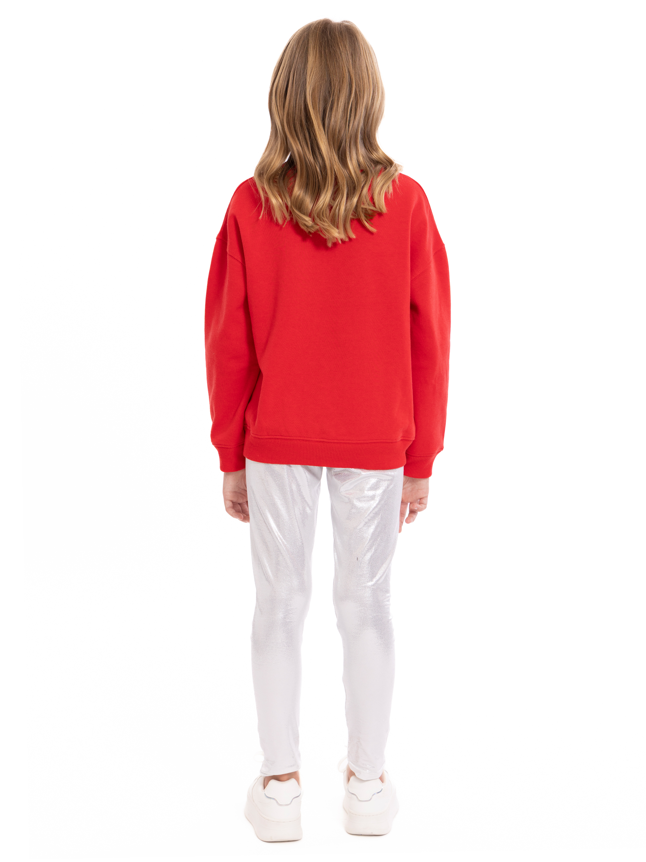 Kitty Girls' Graphic Sweatshirt and Shimmering Leggings Set, 2 Piece, Sizes 4-16