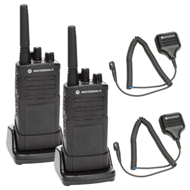 Motorola RMU2080 Radio Empresarial Bidireccional Resistente en el Sitio Motorola RMU2080 + Micrófono con Altavoz Remoto HKLN4606 Pack de 2