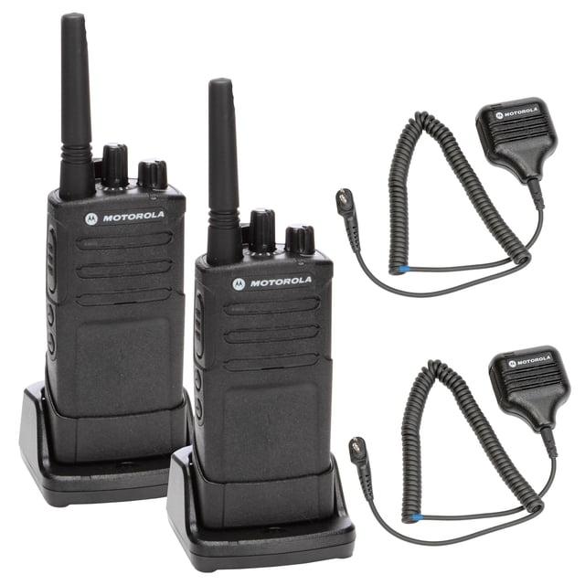 Motorola RMU2080 Radio Empresarial Bidireccional Resistente en el Sitio Motorola RMU2080 + Micrófono con Altavoz Remoto HKLN4606 Pack de 2