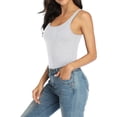 thumbnail image 4 of Attraco Women's Cotton Basic Camisoles with Shelf Bra Tank Tops, 4 of 6