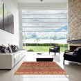 thumbnail image 6 of Ahgly Company Indoor Round Mid-Century Modern Bright Maroon Red Oriental Area Rugs, 4' Round, 6 of 6