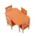thumbnail image 5 of KAKOWELY 1 juego de mini muebles de plástico, pequeña mesa de comedor creativa, mini mesa de comedor, 5 of 5