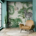thumbnail image 3 of Idea4wall 3pcs Exotic Jungle Tropical Palms and Wildlife Wall Murals, Removable Self-Adhesive Stick Wallpaper Large Wall Stickers for Home Decorative, 72"x72", 3 of 5