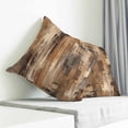 thumbnail image 3 of Brown Abstract Pillow Covers 20x20 Inch Decorative Throw Pillow Cover, Vintage Geometric Gradient Oil Painting Modern Sofa Pillowcases Accent Cushion Case Home Decor Bedroom Living Room, 3 of 6