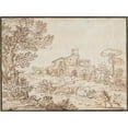 thumbnail image 2 of Giovanni Francesco Grimaldi 24x19 Gold Ornate Framed and Double Matted Museum Art Print Titled - Termi De Caracalla (Baths Of&nbsp;Caracalla) (17th&nbsp;Century), 2 of 4