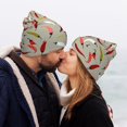 thumbnail image 5 of Pofeuu Colorful Chili Print Beanie Hat for Men Women Knit Winter Hat Warm Cuffed Skull Beanie Slouchy Soft Unisex, 5 of 6