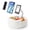 Cloudy White​, variant on 3-in-1 Fluffy Lap Pillow Stand with Snack Bowl, Foldable Tablet Holder for Kindle iPad Phone, Hands-Free Reading Stand for Bed Sofa (Velvety Purple​)